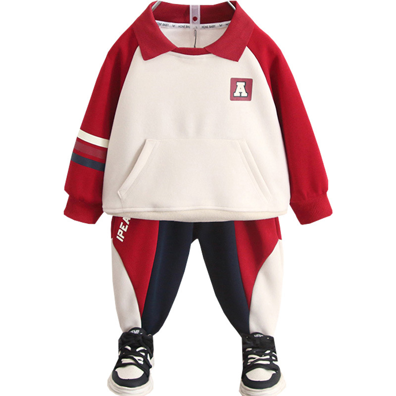 6356 Traje de otoño para niños 2025 Nuevo estilo estilo occidental Suéter de otoño para bebés Traje casual Ropa para niños Primavera y otoño