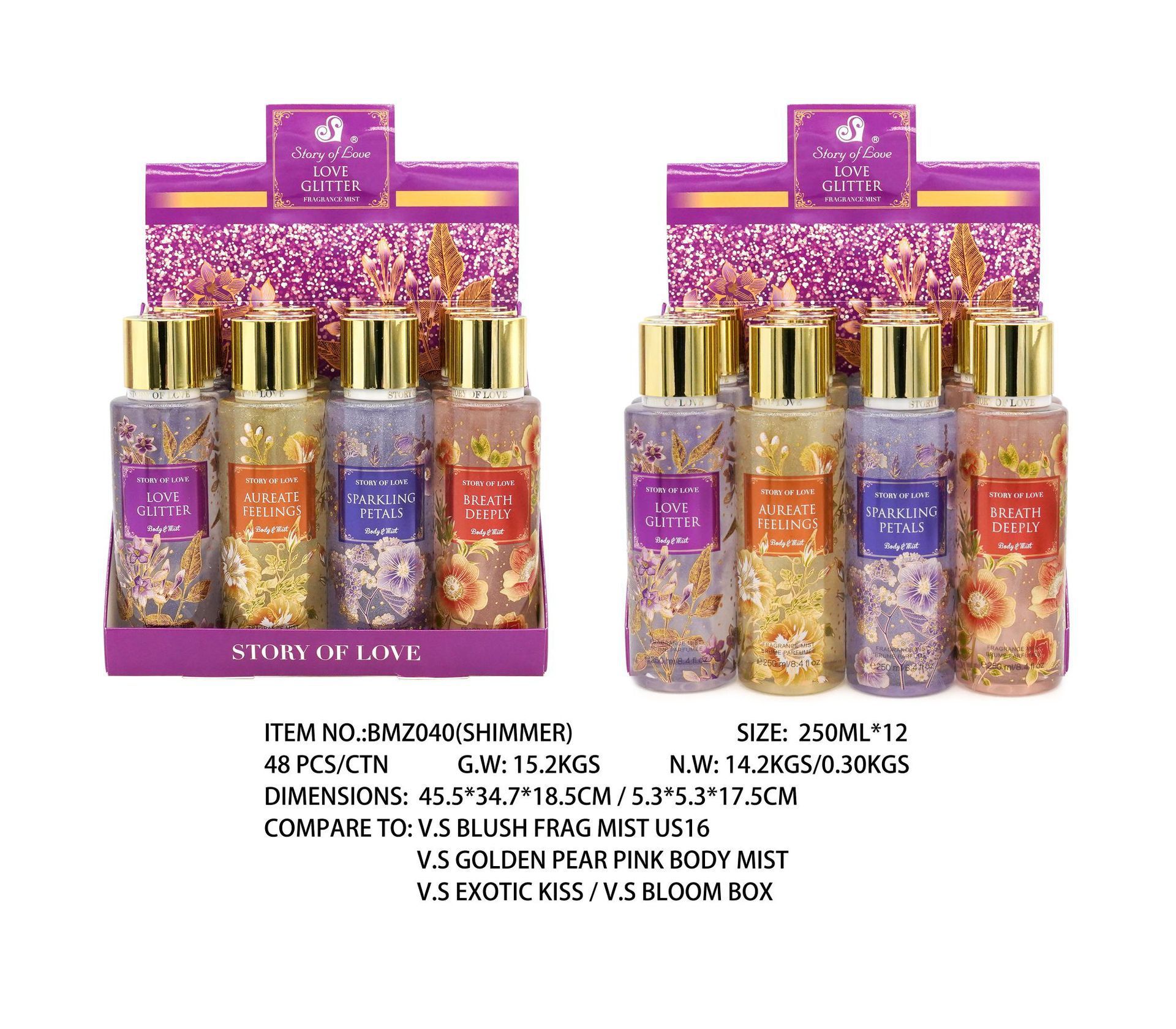 Perfume para mujeres 250ml spray corporal comercio exterior sudeste asiático sudamericano fragrancia para hombres estand paquete de muestra especial image 45