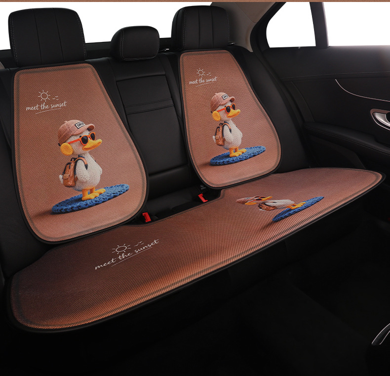 26 New Cross-Border Models of Little Duck Car Seat Cushions, Suitable for All Seasons, Cute, Breathable, Wear-Resistant, and Comfortable for Women