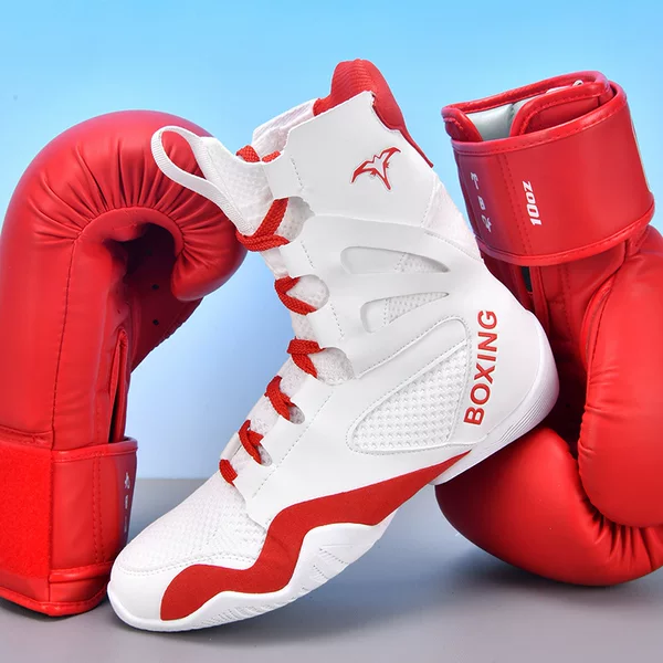 Professional Boxing Shoes, Sanda Fighting Shoes, Non-Slip and Wear-Resistant Martial Arts Training Boxing Shoes, Taekwondo Muay Thai Men's Fighting Shoes