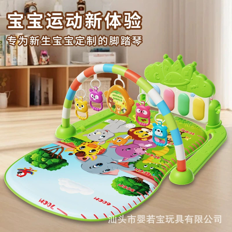 Yrb педалия детская фитнес-стойка 0-1 год ребенок новорожденный подарок музыкальная развивающая игрушка уговаривает детскую артефакт