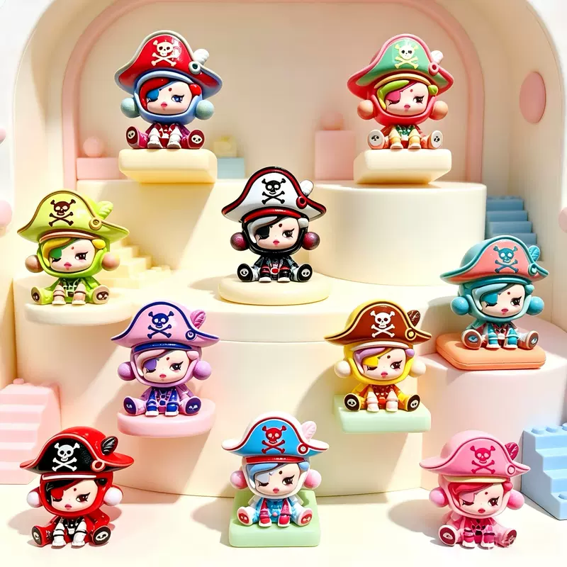ตุ๊กตาโจรสลัดการ์ตูน ตุ๊กตาเรซิน DIY แนวสตรีท ของประดับโต๊ะในรถยนต์ ที่ห้อยกุญแจ สายโทรศัพท์ และอุปกรณ์เสริม