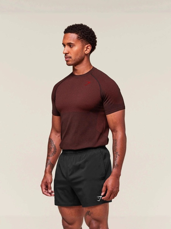 GYMSHARK外贸新款健身短袖男士运动紧身T恤圆领弹力速干T肌肉鲨鱼|undefined