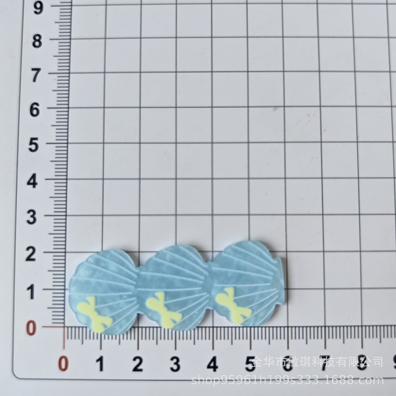 蓝色鲸鱼贝壳亚克力彩洞洞鞋发夹海螺海洋系列DIY饰品配件批发|undefined