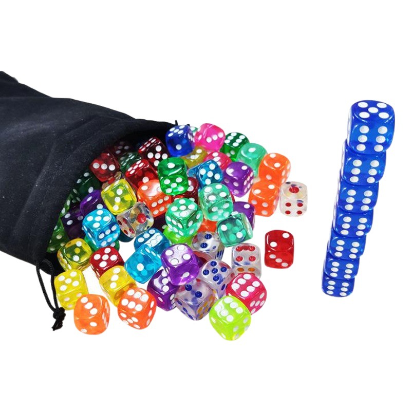 Supply of Various Specifications of Transparent Colorful Dice, Foreign Trade Supply, Acrylic Sieve, Digital Dice, Dice