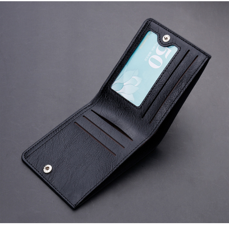 Men's Solid Color Pu Leather Wallets display picture 2