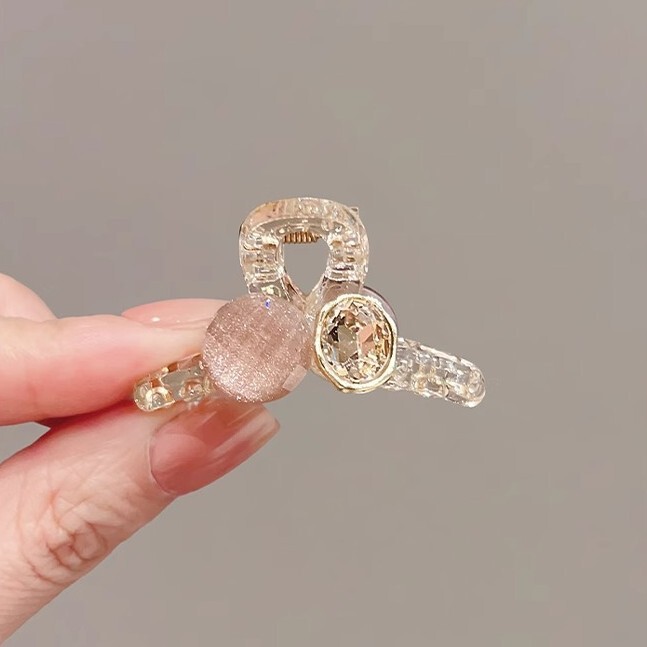 額の側面に半分結ばれたヘアクリップ、小さなヘアクリップ、前髪、小さなヘアクリップ、ファッショナブルでハイエンドの女性用ラインストーンヘアクリップヘッドドレス|undefined