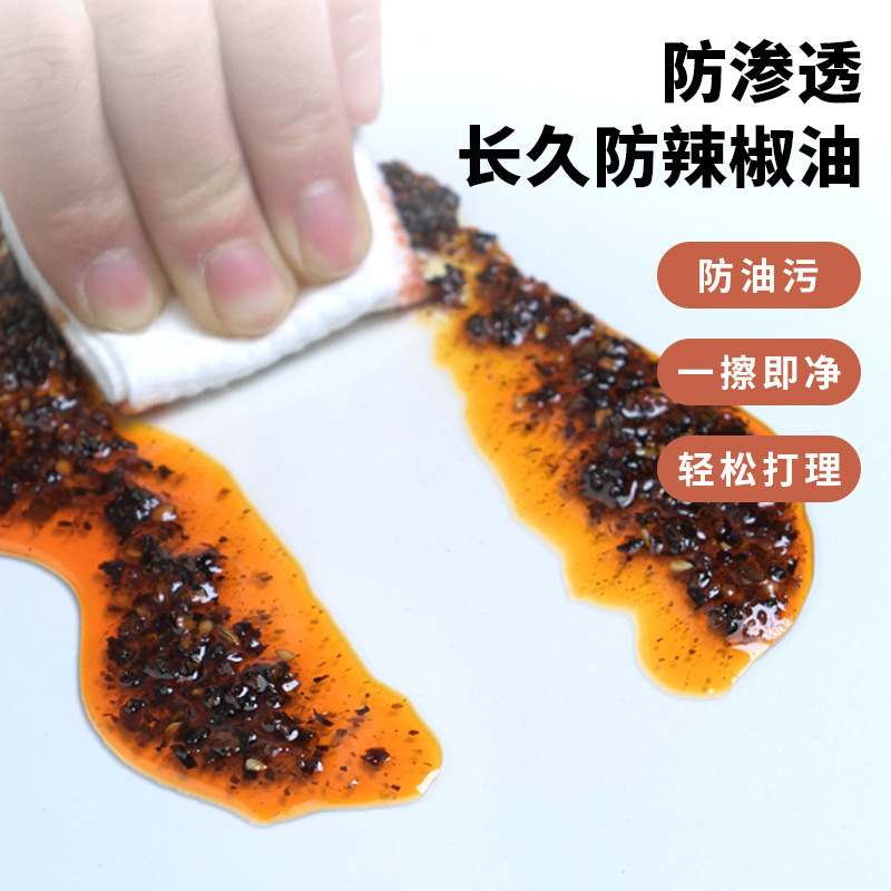 圆形折叠桌垫透明软玻璃免洗防油防水耐高温防烫PVC圆形餐桌垫子|undefined