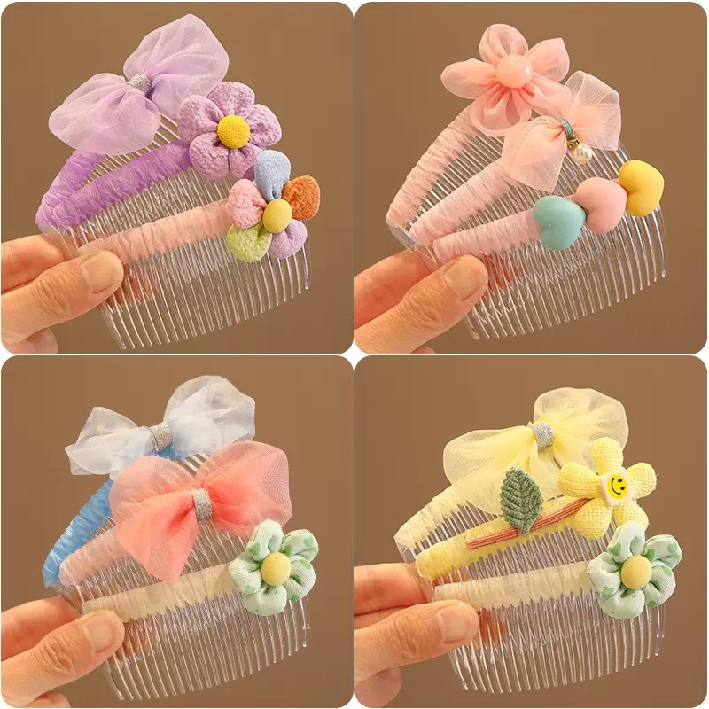 Hair Styling Tool for Girls, Child Hair Clips Comb, Girls Hair Accessories Baby Girl Sideburn Hair Tamer Summer