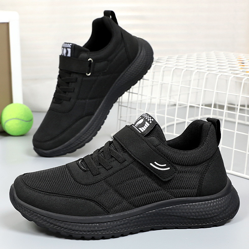 Primavera nuevo velcro par zapatos casuales moda versátil simple zapatillas de deporte abajo datos caminando zapatos