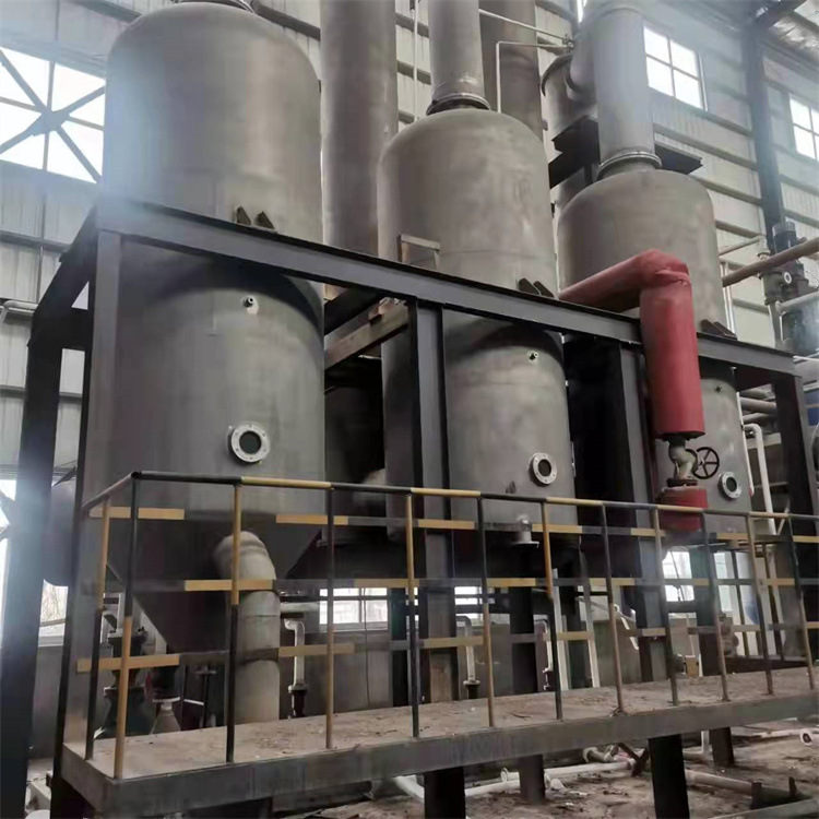 出售二手蒸发设备 双效100升浓缩浆膜蒸发器 二手化工脱盐蒸发器