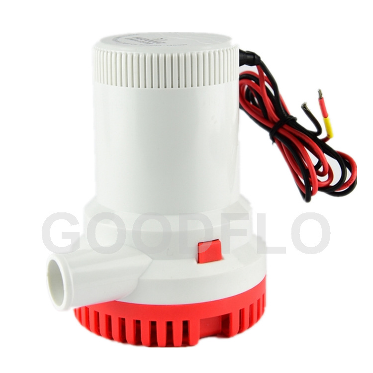 Goodflo 1500Gph 24V Yacht Rv Marine Bilge Pump Micro Water Pump Self-Priming Pump Dc