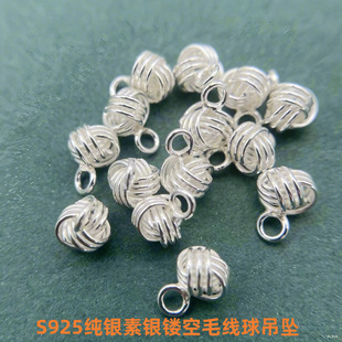 S925���y���y��������ƽ������С����ë��������DIY�ֹ�����쉋