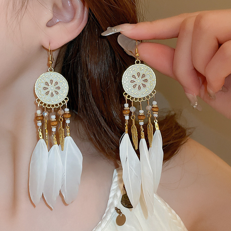 8# ear hook-gold-white