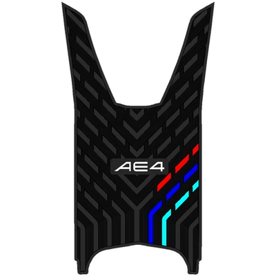 Suitable for polar core AE4 electric rubber foot pad AE4SE electric car pedal waterproof non-slip cartoon rubber foot pad (Electric vehicle foot mat) - black-three-poles