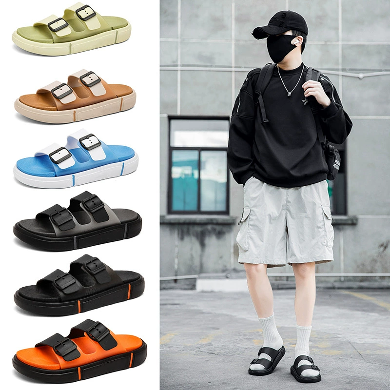 Мужские тапочки 2025 Новый летний стиль Домашние нескользящие шлепанцы Мужские пляжные сандалии большого размера Birkenstock
