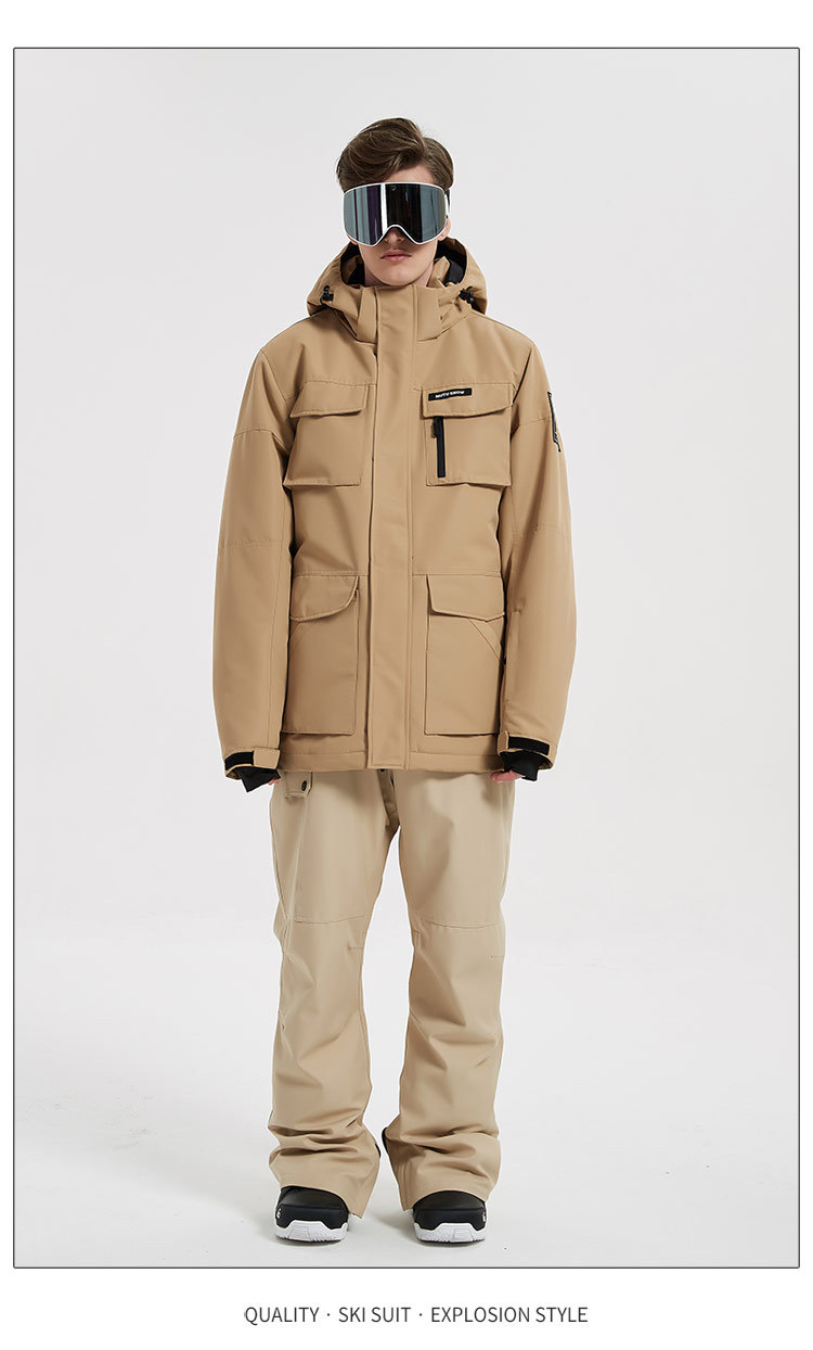 Herenkleding Trendy skipakken voor heren Koreaanse enkel- en dubbelboard winddicht waterdicht warm gewatteerd outdoor verdikte skijassen voor heren_voghion.com