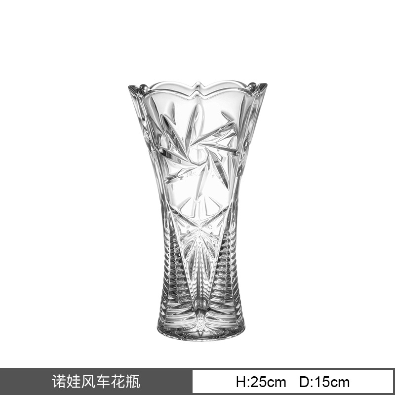 Vaso de cristal original checo sin plomo de importación BOHEMIA escritorio decoración de lujo transparente decoración para el hogar