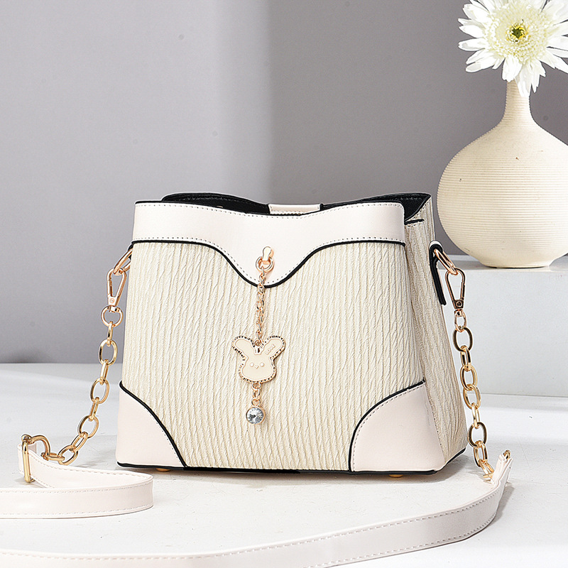 Bolsa de cubo, bolso de hombro, bolso de trabajo, bolso de alta calidad, bolso de cadena simple, bolsas de mujer transfronterizas
