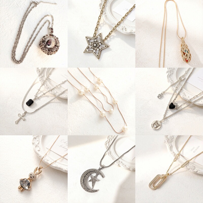 Cross-border best-selling women's alloy sweater chain necklace|Simple geometric pearl pendant, manufacturer's special price Cross-border best-selling women's alloy sweater chain necklace|Simple geometric pearl pendant, manufacturer's special price