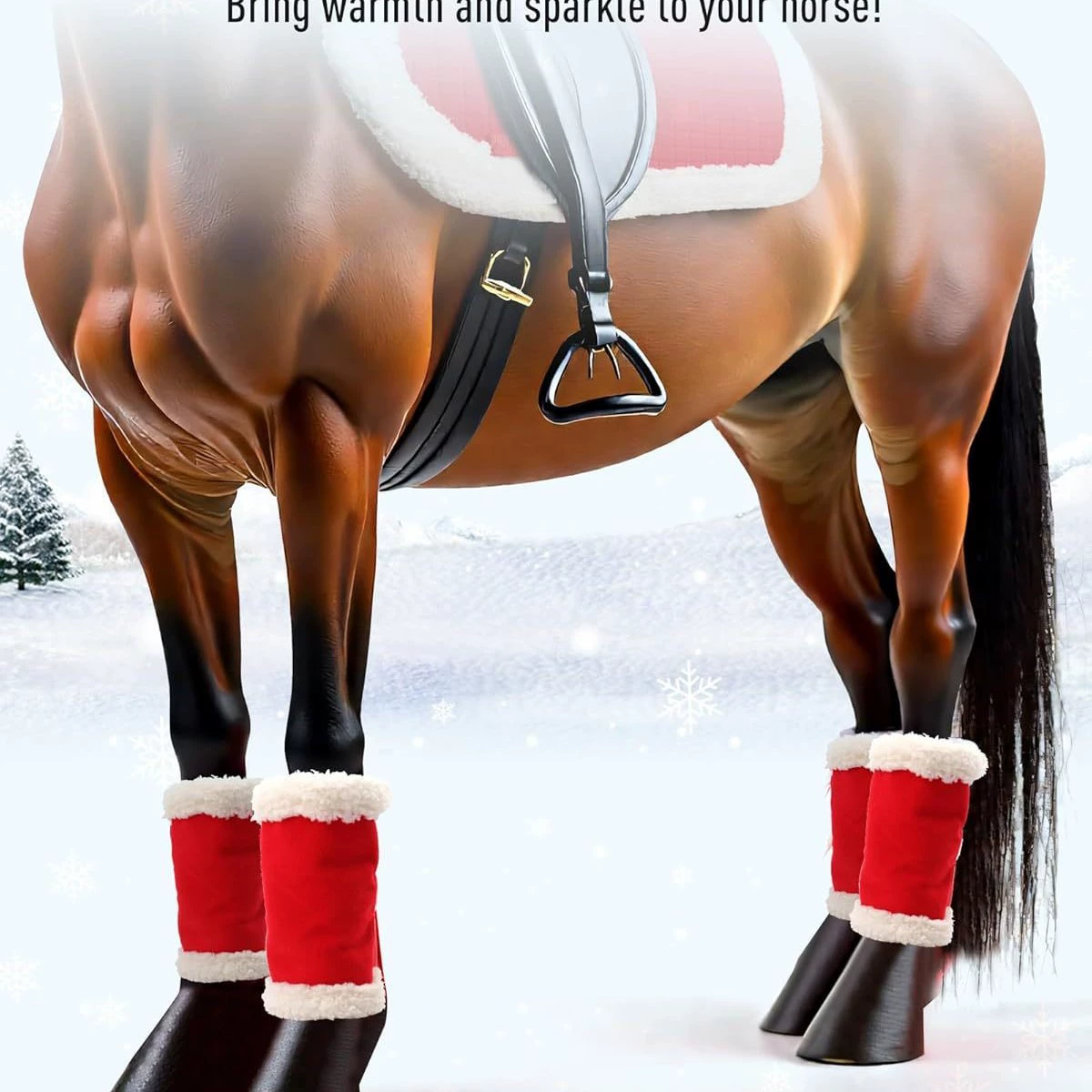 Festive red gaiters with velcro, trench coat, increased thickness, (Cross-border trading)