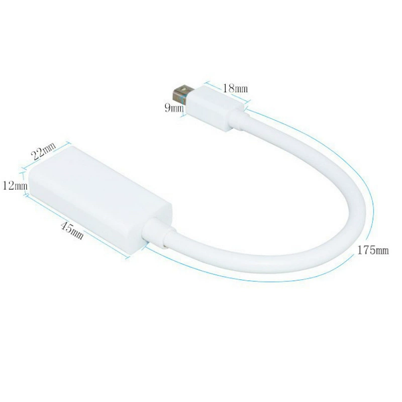 Спот-линию мини-DisplayPort на HDMI для подключения мини DP к HDMI, кабель для преобразования в высокое разрешение дисплея персонального компьютера