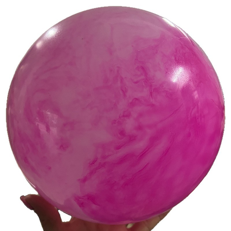 Balón de nube de mármol transfronterizo 20CM espeso juguetes de PVC para niños raqueta bola de entrenamiento de yoga para adultos