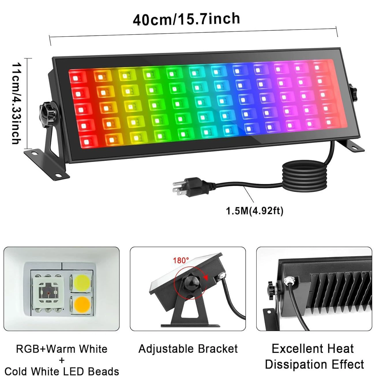 [户外防水RGB CW洗墙灯 蓝牙智能调光 工程亮化氛围灯 工厂直供]