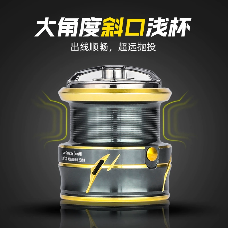Xiong Wang Thunder Far Decumber 9+1 shallow -line cup road Asian wheel obliquely light cup fishing line chakra all -metal double rocker manufacturer approval