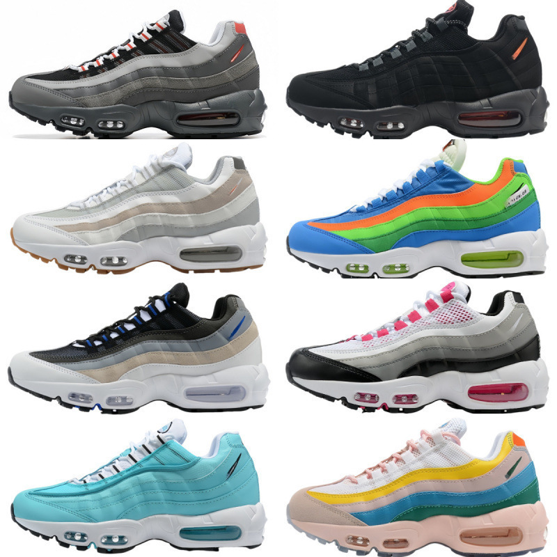 Wholesale Max95 breathable full-length air cushion shoes, couple's shoes, shock-absorbing outdoor men's shoes, height-increasing versatile casual large-size shoes