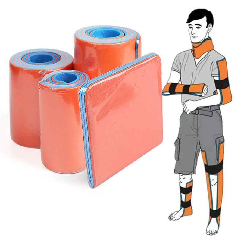 Двухцветная рулонная шина, полимерная пластиковая шина для фиксации кости, шину для фиксации кости домашнего животного можно разрезать