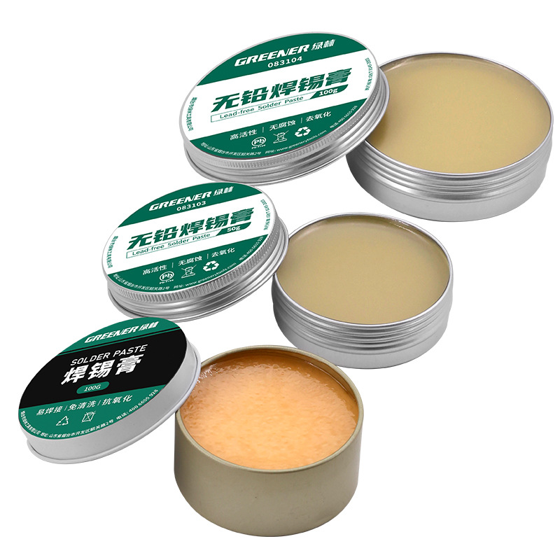 Pasta de soldadura verde, soldadura de alambre de soldadura, pasta de soldadura de alta pureza, colofonia sin plomo, soldadura de hierro de soldadura, pasta de soldadura de hierro de soldadura image 5
