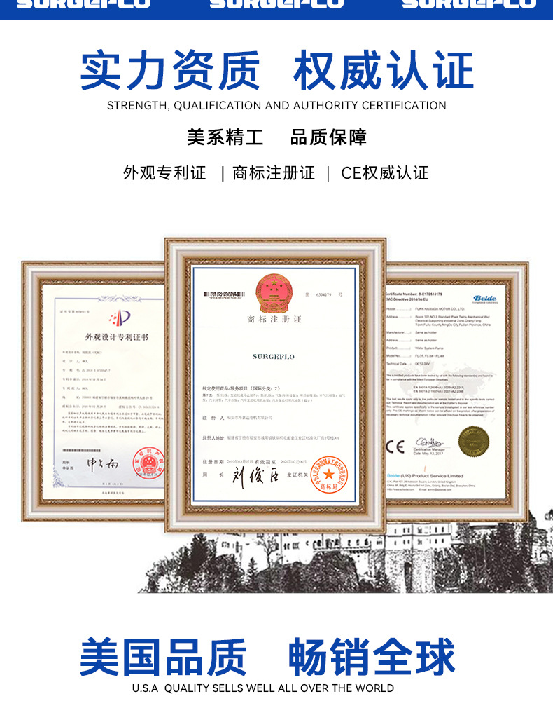 14公斤高压泵 200Psi增压泵