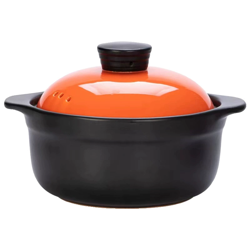 Large -capacity ceramic casserole stew cooker household gas burning without cracking sand pot pot soup pot claypot pot heat porcelain pot hot porcelain pot pot