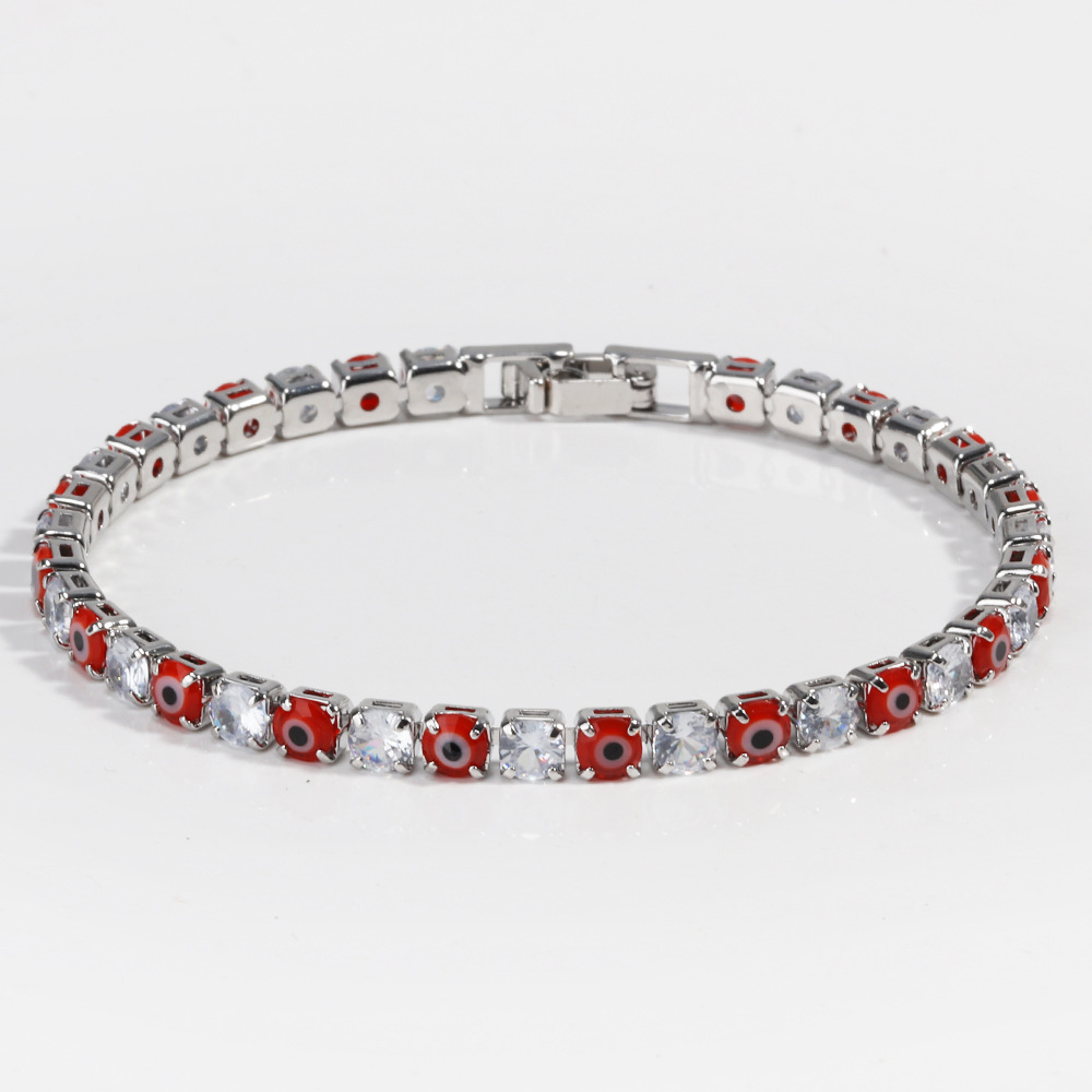 10g Weight Bracelets Classification Copper Chain Material 1 Piece Quantity Holiday, Tea Party Occasion Copper Material Devil's Eye Pattern All Seasons Season Women's Gender Retro, Classic Style Style Wholesale Jewelry Retro Classic Style Devil's Eye Copper Bracelets 15