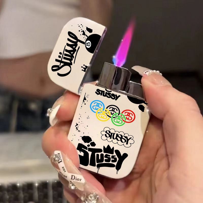 [a generation of hair] green flame creative lighter metal fashionable bar item trend hot girl exclusive high