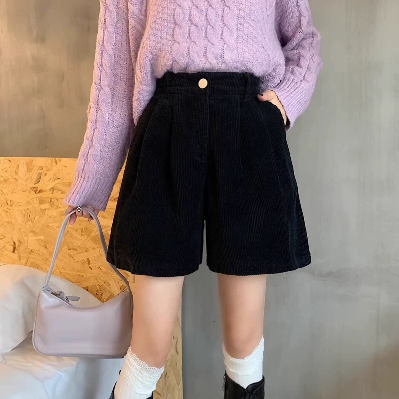 Курткoрдовые осенние шорты, л leggings, ботинки, универсальные повседневные штаны, подходящие для одежды на открытом воздухе, коллекция 2023 года, A-line