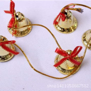 Cadena de campanas navideñas de 1,7 metros, decoraciones navideñas, arreglos de accesorios navideños, campanas para árboles de Navidad.