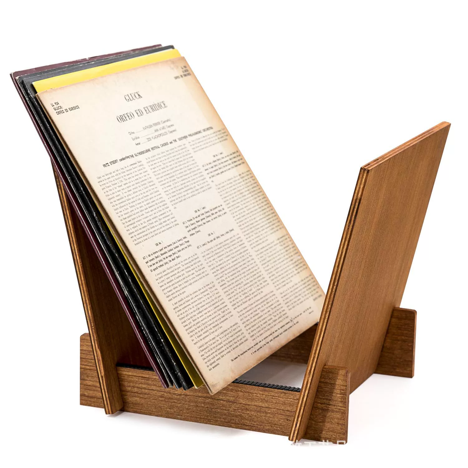 Минималистичный настольный деревянный диск полка коричневый деревянный альбом CD держатель для хранения CD виниловые пластинки подставка для посуды