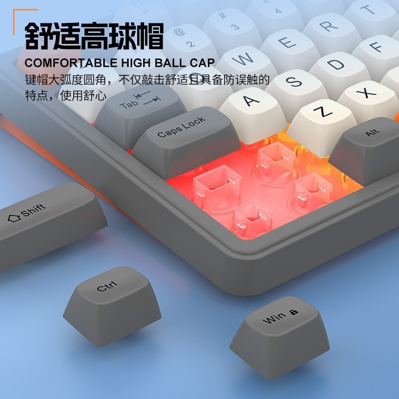 Viper KM870 有線メカニカルフィールキーボードとマウスセットサイレント e スポーツゲームコンピュータ USB キーボードとマウスセット|undefined
