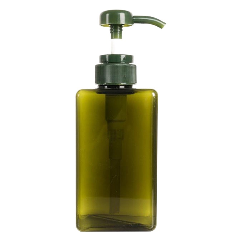 Petg450ml desinfectante de manos Champú gel de ducha botella de prensa cuadrado cosméticos botella de loción de sub-embalaje