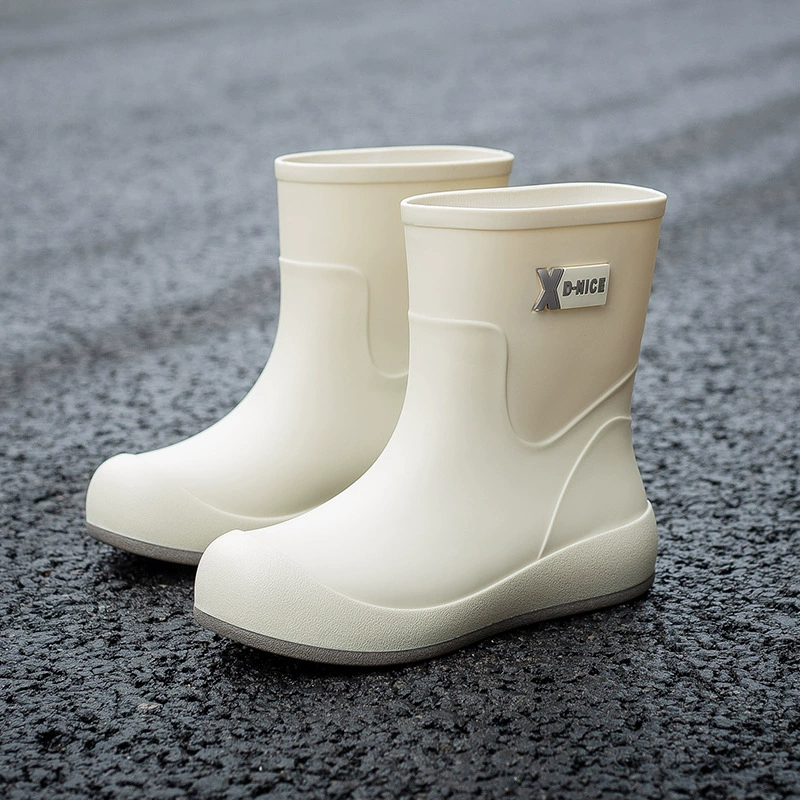 Новая водонепроницаемая обувь женская обувь из дождя короткая водяная сапога для студентов корейская мода для взрослых на открытом воздухе носить нескользящие и стойкие дождевые сапоги