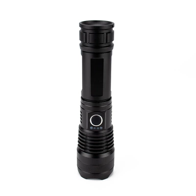 Amazon Cross-Border P50 High-Intensity Long-Range Flashlight Outdoor Aluminum Alloy Multi-Functional Telescopic Zoom High-Intensity Flashlight (UV fənərlər) - gs-9112-black-flashlight-without-battery