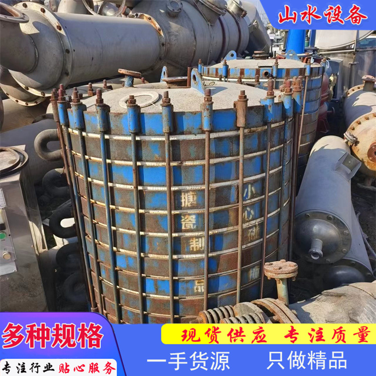 二手搪瓷碟片冷凝器 化工生产换热 10-60平方换热器