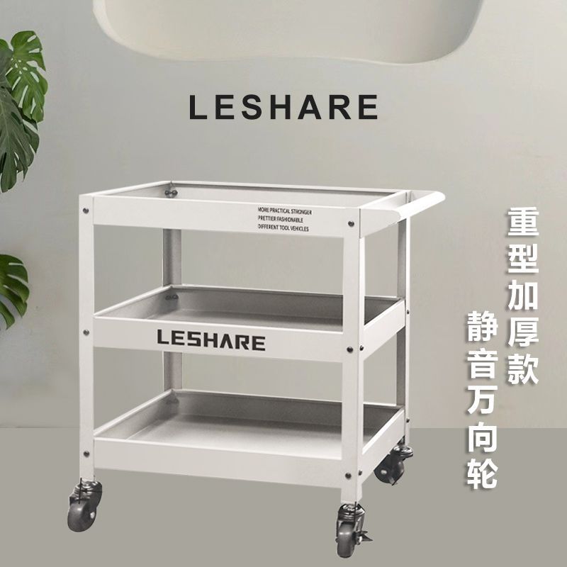 工业风小推车加厚款家用绿植花架咖啡图书画室收纳移动滚轮置物架