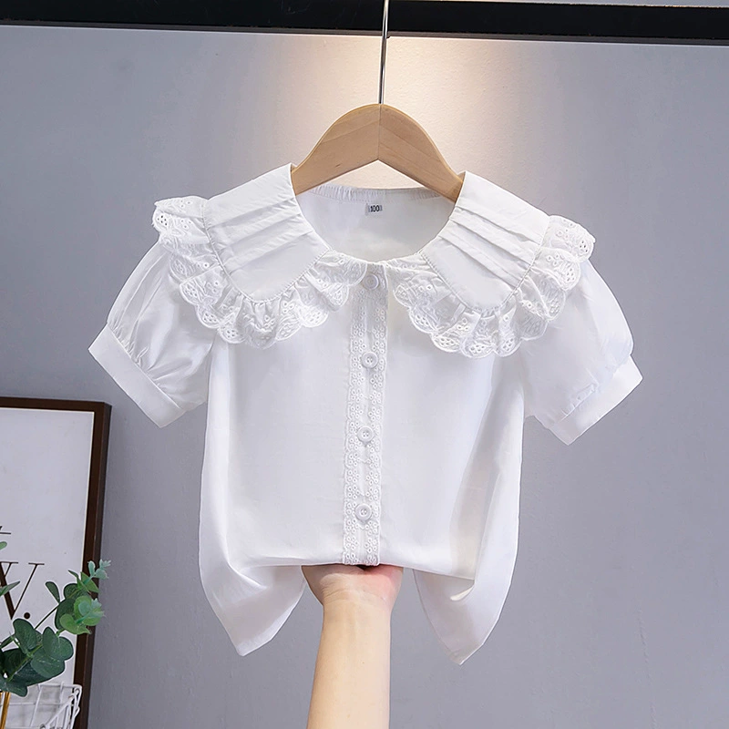Кукла, футболка, летняя одежда, хлопковая тонкая футболка, воротник куклы, с коротким рукавом, новая коллекция
