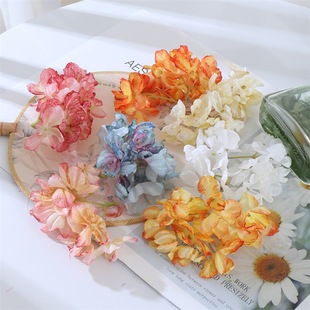 K burned hydrangea craft DIY simulated flower handmade material hair accessories Hanfu match home decoration fake