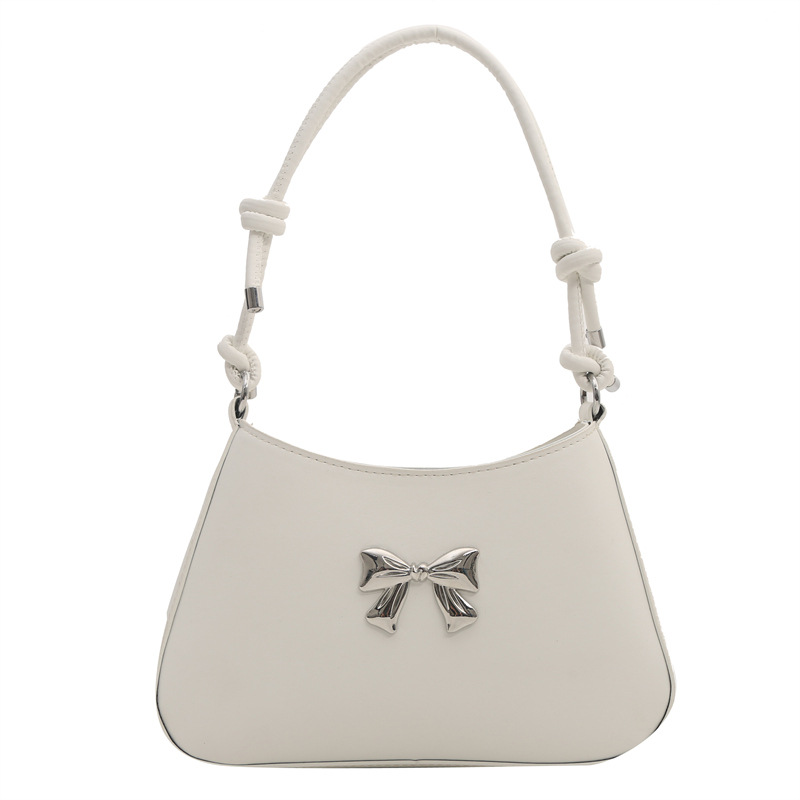 Bolso de mano de arco dulce para mujeres 2024 nueva moda coreana color caramelo brazo mochila cadena bolso de hombro