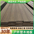 厂家直供阳台塑木地板第一代圆孔塑木地板防腐木栈道户外木塑板