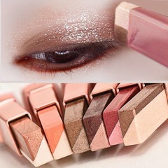 Lazy Girl Dual-Tone Eyeshadow Stick - Long-Lasting, Waterproof, Glitter, Pearlescent, Matt, Red, Earth Tones, Portable, Sparkling Eyeliner